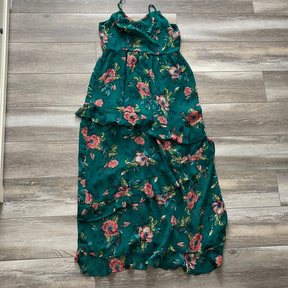 Green Floral Dress